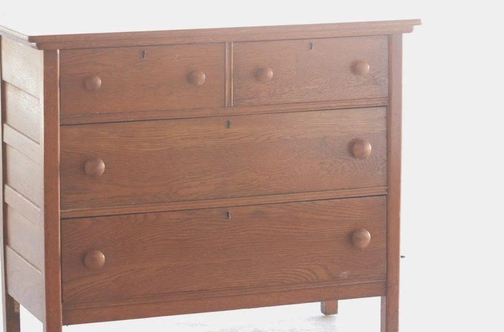 Milk Painted Pistachio and Butter Dresser (REWIND)