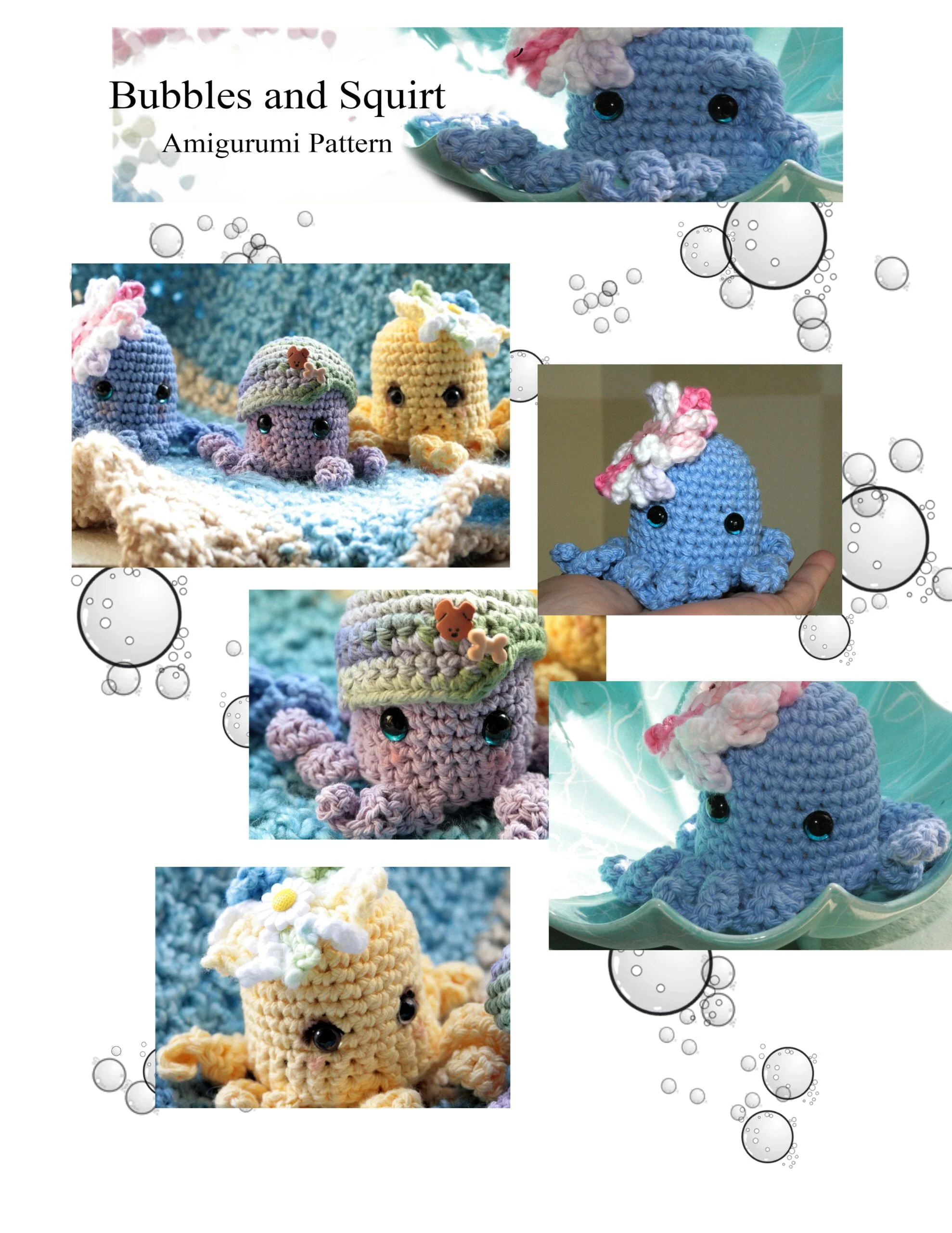 Bubbles N Squirt Amigurumi Crochet