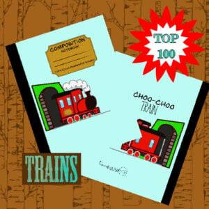 Trains Composition Notebook Top 100