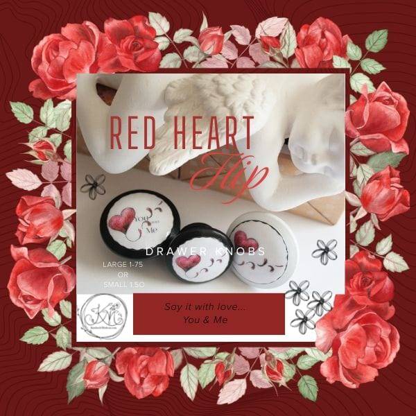 Red Heart Flip Knobs